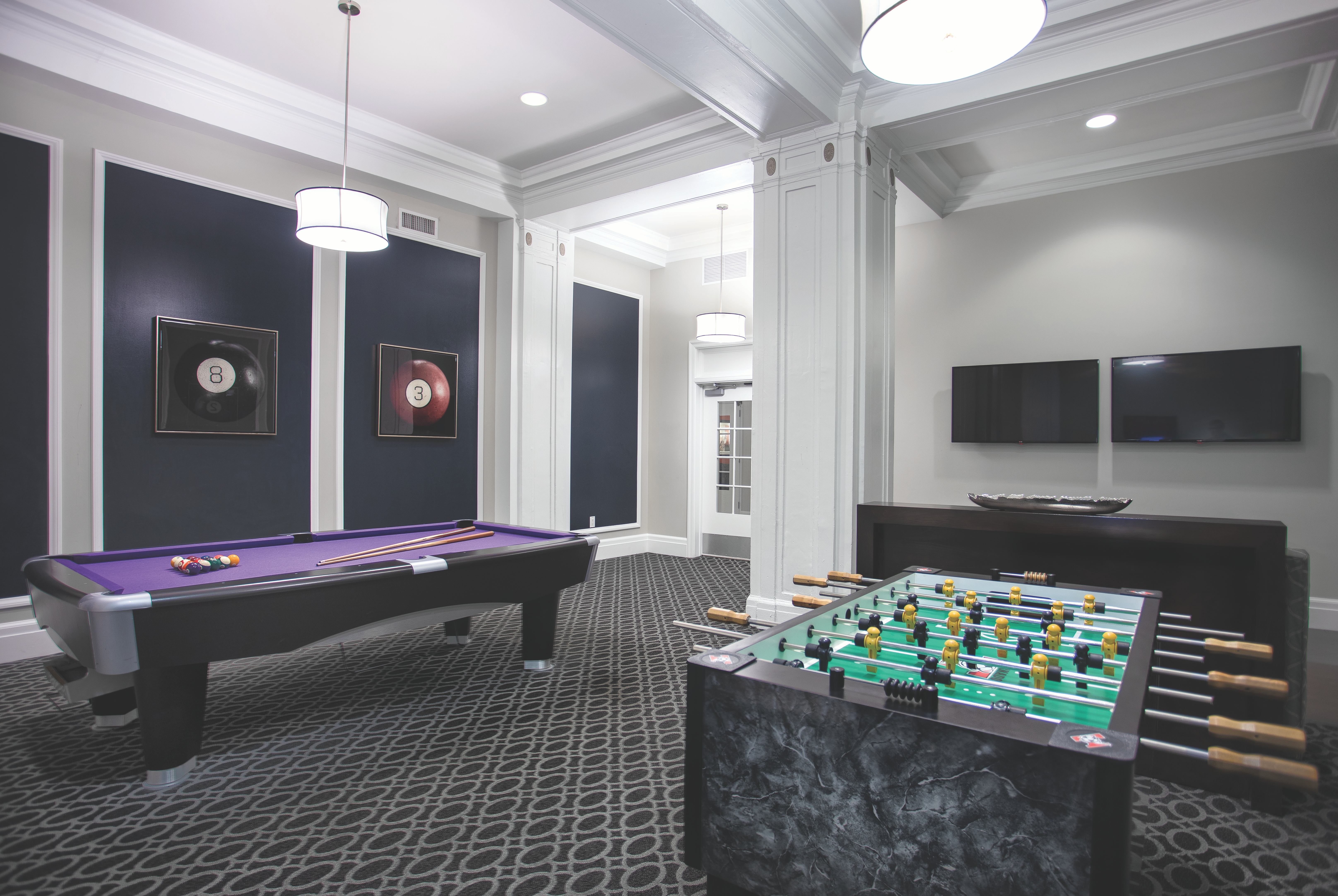 Game room at Club Wyndham Canterbury in San Francisco, California